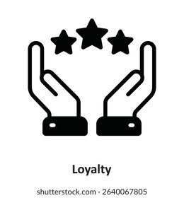 Loyalty Vector Icon which can easily modify or edit
