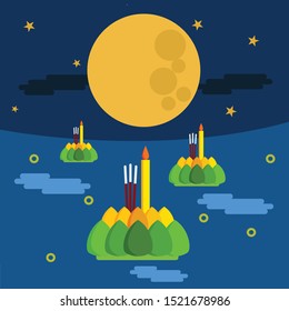 Loykratong festival It is a tradition of Thai people Thailand