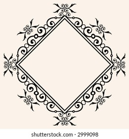 lozenge decorative frame