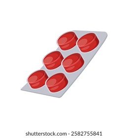 Lozenges, Medicine Flat Vector Illustration - Isolated