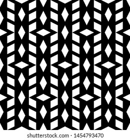 Lozenges wallpaper. Ethnic motif. Seamless pattern.Rhombuses ornament. Diamonds backdrop. Digital paper, textile print, web design, abstract.Geometric background. Vector.