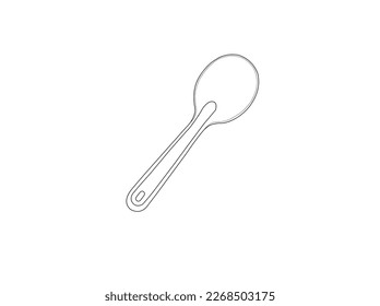 Lozhka of silver.Olives single icon in cartoon style vector symbol stock illustration web.Top view of wood spoon isolated on white background.A top down view on a cutlery in white background.