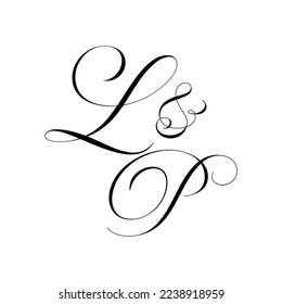 Logotipo de letras iniciales del monograma