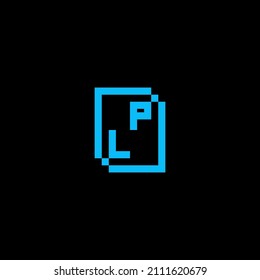 Diseño de logotipo de carta creativa LP a la venta en un diseño profesional de alta calidad que se imprimirá en cualquier medio impreso