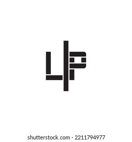 LP geometric bold concept in high quality professional design that will print well across any print media