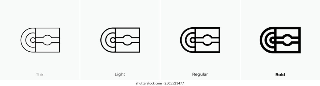 Lp icon. Thin, Light Regular And Bold style design isolated on white background