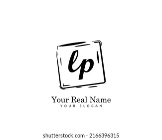 LP Vector de logotipo de belleza inicial
