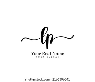 LP Initial beauty monogram logo vector