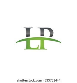 LP initial company green swoosh logo