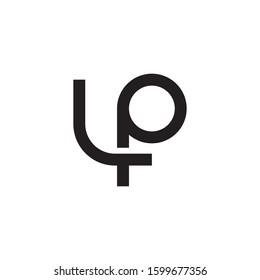 LP initial letter logo template vector icon design