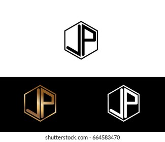 LP initial letters linked with hexagon shape logo
