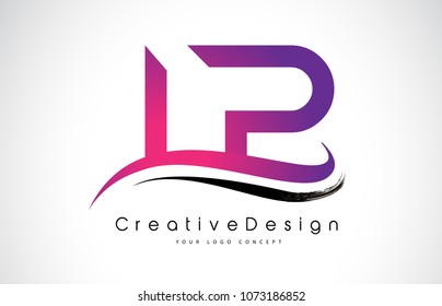 LP L P Letter Logo Design in Black Colors. Creative Modern Letters Vector Icon Logo Illustration.