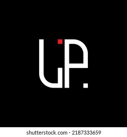 Logotipo de letra LP diseño creativo con gráfico vectorial