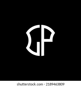 LP letter logo creative design with vector graphic, Abc simple and modern logo design.