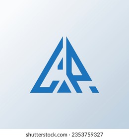 LP letter logo creative design. LP unique design.
