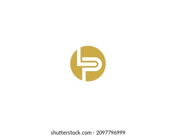 LP letter Logo Design with Creative Modern vector icon template