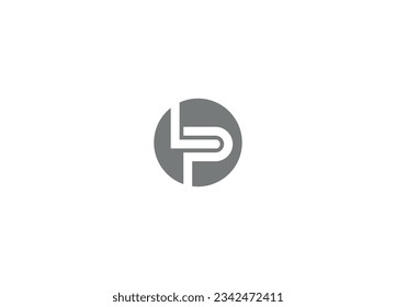 LP letter Logo Design with Creative Modern vector icon template