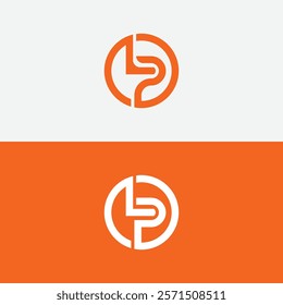 LP letter Logo Design with Creative Modern vector icon template
