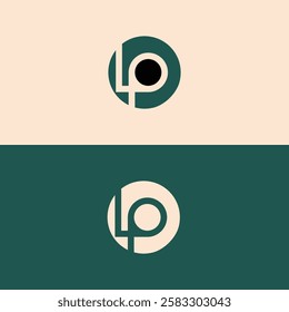 LP letter Logo Design with Creative Modern vector icon template
