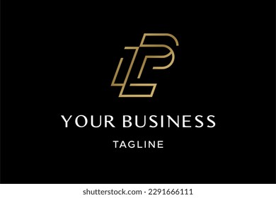 LP letter logo design, initial, monogram, icon, symbol. Simple, beauty and classy looks. Very match for high end luxury brand such a expensive handbags, beauty consultant, nail studio etc.