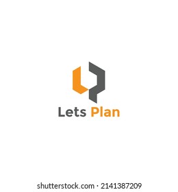 LP Letter Logo Design Template 