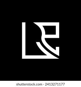 Diseño vectorial del logotipo de la letra LP, logotipo sencillo y moderno de LP. Diseño de alfabeto lujoso LP  
