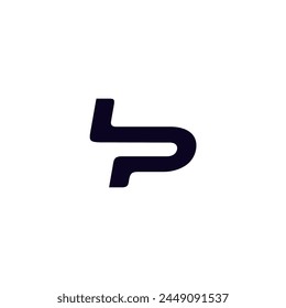 LP letter power vector logo design