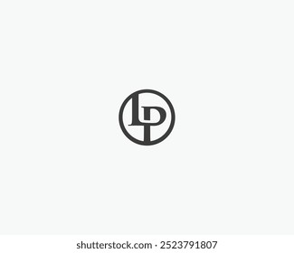 Logotipo LP. L P. Carta LP branca. LP, L P letra logotipo design. Design inicial da letra