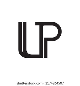 LP logo, UP logo letter design