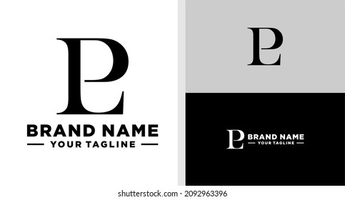 LP LOGO MONOGRAM CLASSIC ELEGANCE LUXURY EDITABLE