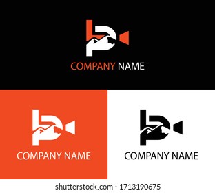 Design-Vektorillustration für Medienlogo