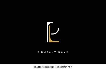 LP, PL Abstract Letters Logo Monogram