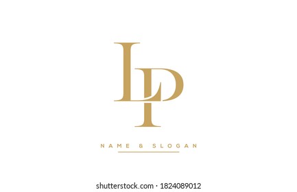 LP, PL Alphabet Letters Logo Monogram