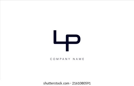 LP, PL Alphabet Letters Logo Monogram