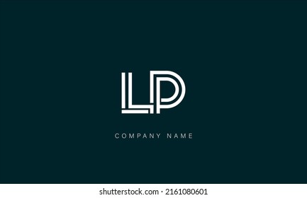 LP, PL Alphabet Letters Logo Monogram