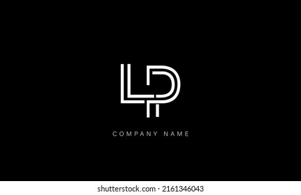 LP, PL Alphabet Letters Logo Monogram