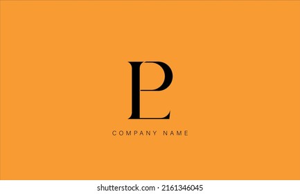 LP, PL Alphabet Letters Logo Monogram