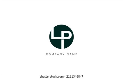 LP, PL Alphabet Letters Logo Monogram