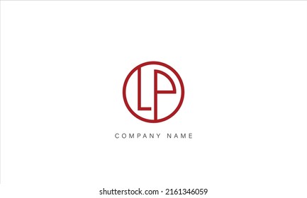 LP, PL Alphabet Letters Logo Monogram