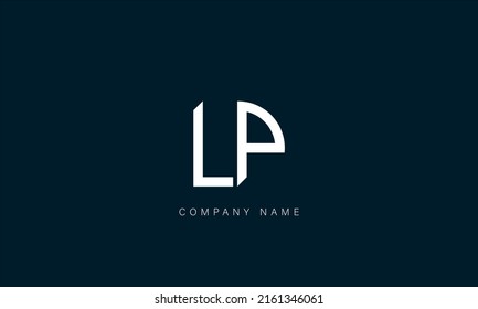 LP, PL Alphabet Letters Logo Monogram