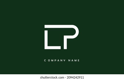 LP, PL Alphabets Letters Logo Monogram