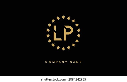 LP, PL Alphabets Letters Logo Monogram