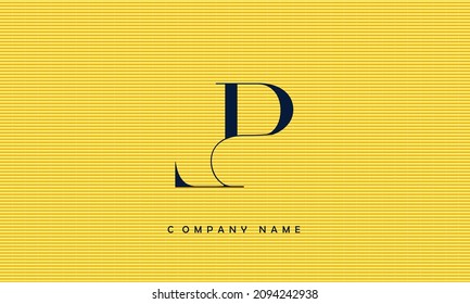 LP, PL Alphabets Letters Logo Monogram