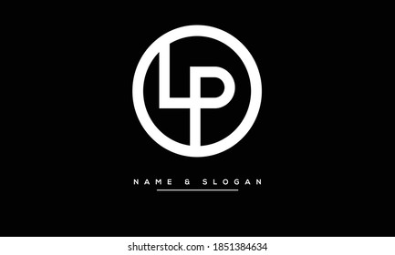 LP ,PL ,L ,P  Abstract Letters Logo Monogram