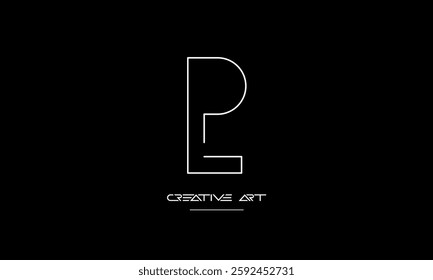 LP, PL, L, P abstract letters logo monogram