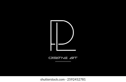 LP, PL, L, P abstract letters logo monogram