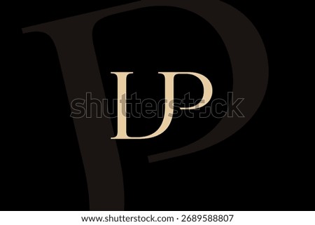 LP or PL letter logo icon design. Classic style luxury initials monogram.