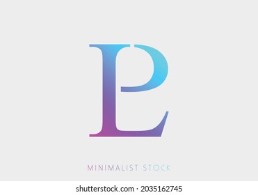 LP, PL, P, L Abstract Icon Vector Logo Alphabet Monogram Illustration Initial Template letter for Business, Real Estate Brand Identity, Company, Building. Professional Creative Minimalist Logo Design 