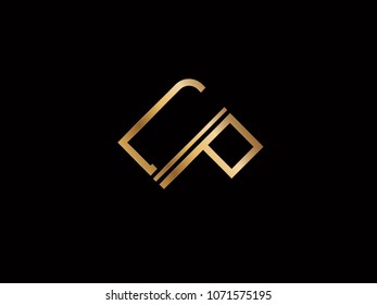 LP square shape Letter logo Design