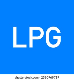 LPG and background as icon